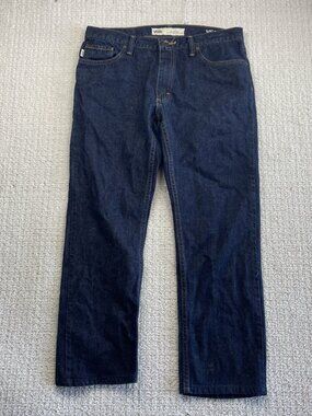 Y2K Vans V56 Standard Jeans Dark Classic Denim Skater Casual Men Sz 34 Grunge